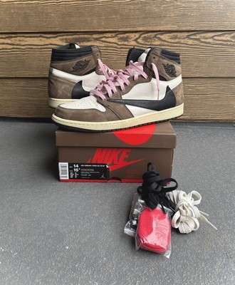 Retro Nike Air Jordan 1 Travis Scott High OG Mocha CD4487-100 Size 14 Rare