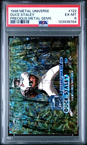 1998 METAL UNIVERSE PRECIOUS METAL GEMS #122 DUCE STALEY 26/50 PSA 6