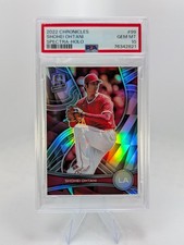 2022 Panini Chronicles Spectra SHOHEI OHTANI #99 Holo Prizm PSA 10