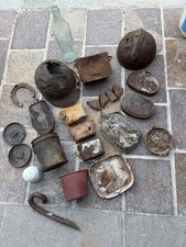 LOTTO SCAVO WW1 ELMETTO GAVETTA BORRACCIA ITALIA KUK AUSTRIA TRENTINO 