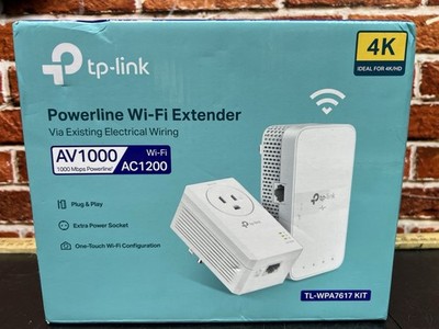 TP-Link TL-WPA7617 KIT Powerline WiFi Extender AV1000 AC1200 OneMesh