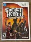 Guitar Hero III: Legends of Rock (Nintendo Wii, 2007) - CIB, Mint Condition!