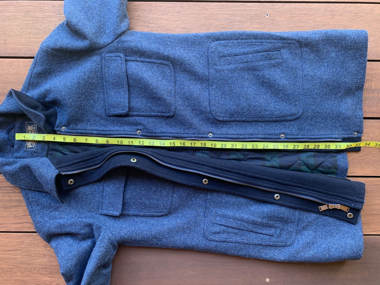 PENDLETON Kit Wool Jacket Coat Size 4 Small Indig… - image 13