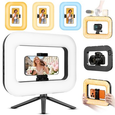 Smartphone Ring Selfie Light Kit Handheld LED Mobile Video Stabilizer Fill Li...