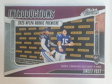 2025 Absolute Introductions #I-TWN Tyler Warren RC Riley Leonard RC Colts Rookie