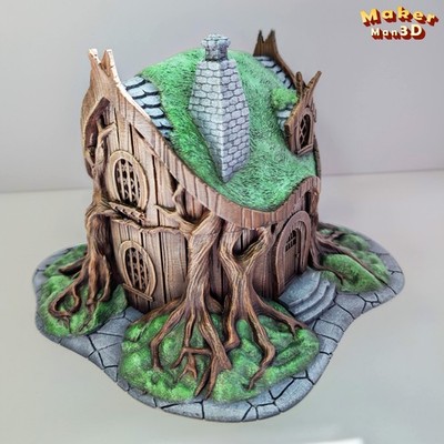 Tabletop Terrain Building Fantasy Treehouse Mossend Glen 28mm