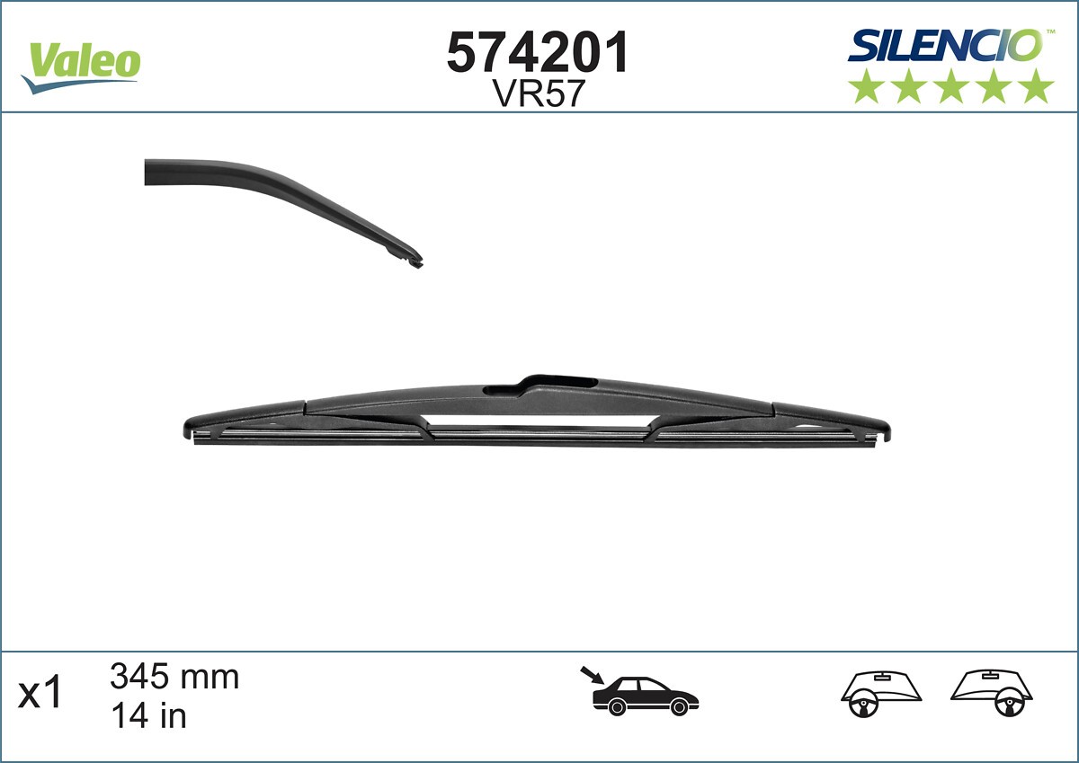 VALEO-OE 574201-OE Wiper Blade for HONDA,INFINITI,MAZDA,MITSUBISHI,NISSAN,SUBARU