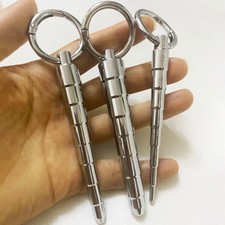 Men Stainless Steel Penis Dilator Sounding Metal Urethral Stretching Penis Plug