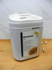BREADMAN TR444 UPRIGHT BREAD MACHINE MAKER WHITE 3 LOAF SIZES USED