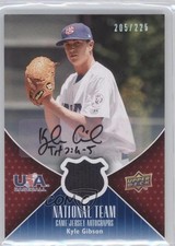 2009 Upper Deck USA National Team Game Jersey /225 Kyle Gibson #USA-KG Auto yj7