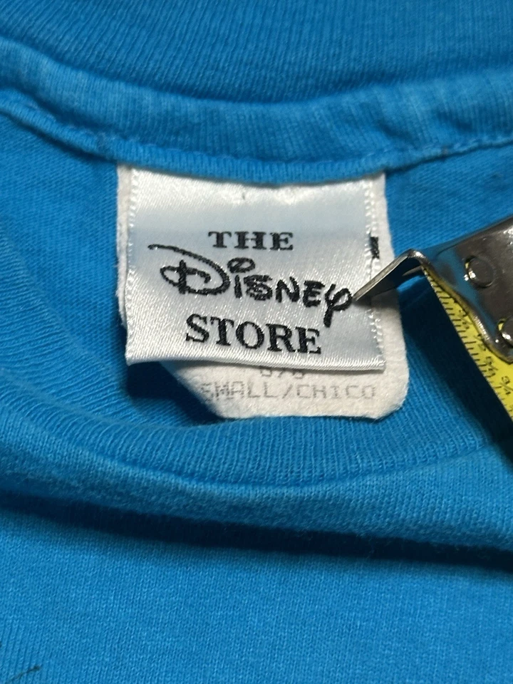 RARE Vintage 90s Disney Pocahontas Movie Blue T Shirt Girls Size Small 5/6 - Image 3 of 4