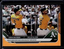 2025 Topps Now #217 Logan Davidson / Willie MacIver Orange Foil #d /25