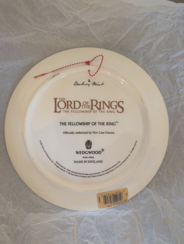 Lord of the Rings The Fellowship of The Ring Wedgwood Plate - Picture 2 of 2