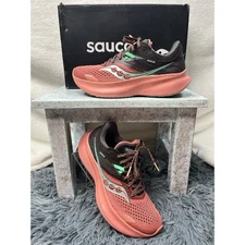 Saucony Ride 16 Womens Running Shoes Soot Basalt Pink Sneakers S10830-27