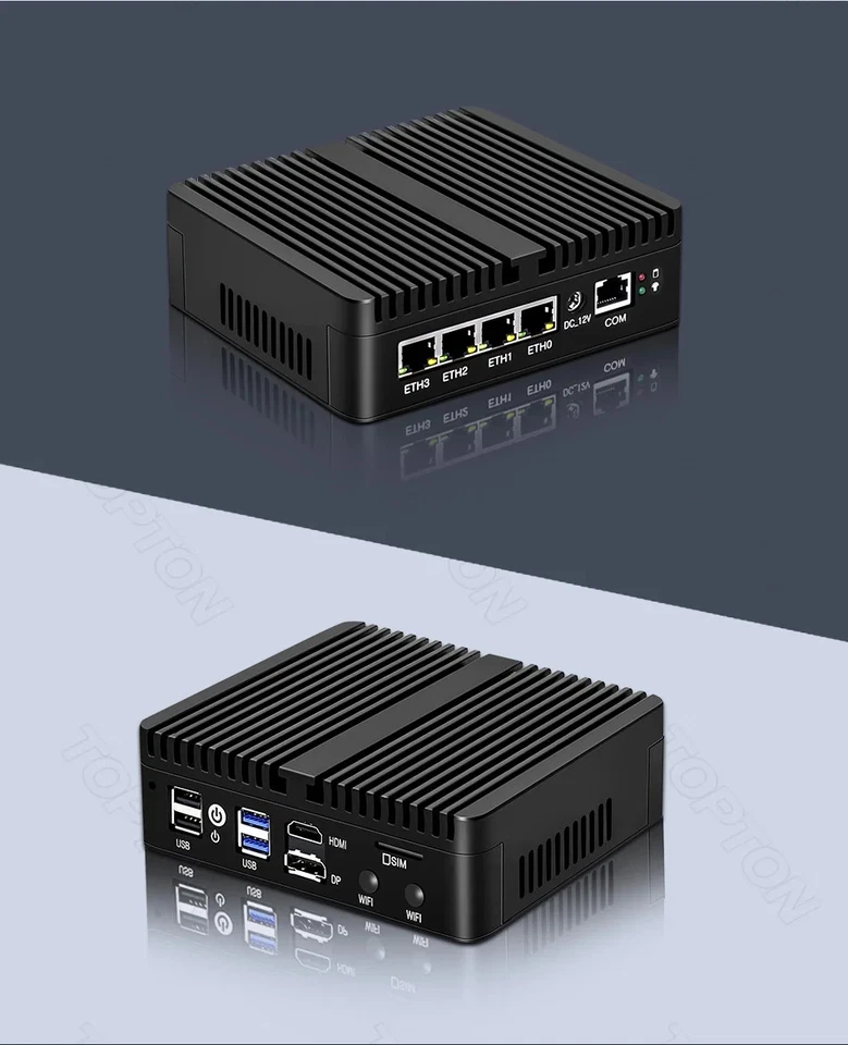 Intel N150 N100 Firewall Router 4x i226-V 2.5G LAN N6415 N5105 Fanless Mini PC - Image 3 of 4