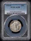 1926 S Standing Liberty Quarter PCGS AU-58