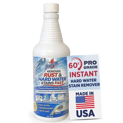 #ad Hard Water Stain 32 oz Bathroom Cleaner Rust for Shower Kitchen Sink Stai... $46.79