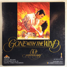 Gone With the Wind / 50th Anniversary LASERDISC 2-discs VG close to LN 