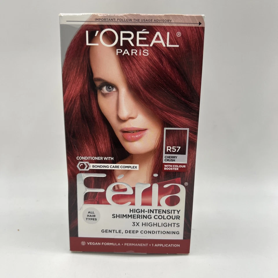 L'Oréal Paris Feria  Permanent Hair Color R57 Cherry Crush 4 Pack - Image 2 of 4
