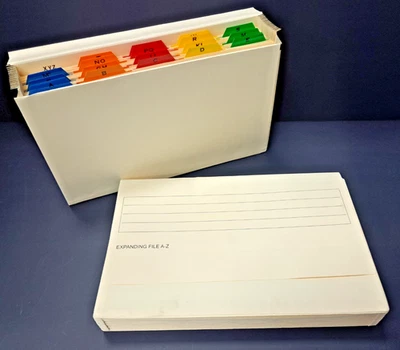 NEW A-Z GOOD QUALITY DURABLE MANILLA EXPANDING FILE ORGANISER BY EXACOMPTA A4 FC