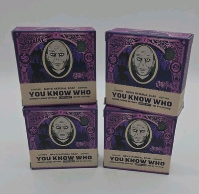 Dr Squatch Harry Potter Limited Edition You Know Who Natural Bar Soap 4pk