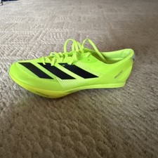 adidas Adizero Running Spikes Track  Field Neon Yellow with Spike Kit