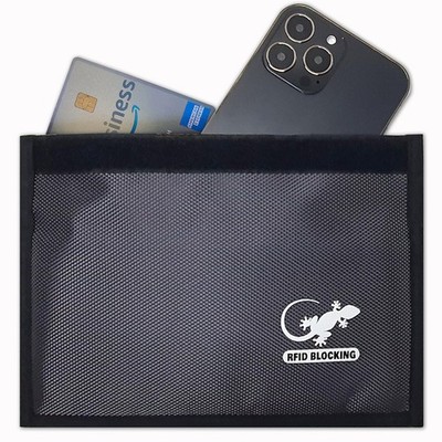 Faraday Bag RFID Blocking Sleeve for Phone Key Fob Credit Card Blocker Gray
