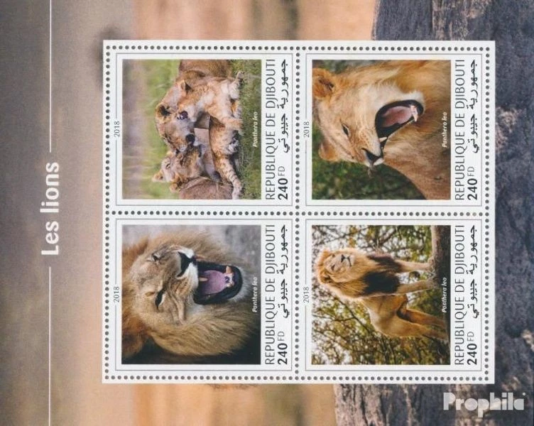 Timbres djibouti 2018 Mi 2562-2565 Feuille miniature (complète. édition) neuf av - Photo 1/1