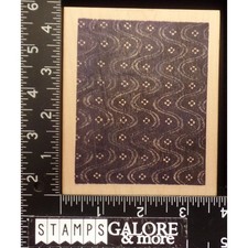 Rubber Stamps SOLID SHADOW BACKGROUND WITH WAVY LINES FLOWERS 1289