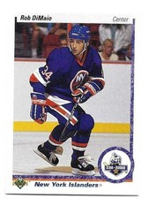 ROB DIMAIO 1990-91 UPPER DECK ROOKIE CARD NEAR MINT CONDITION