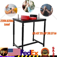 Pro Arm Wrestling Table Set Arm Wrestling Battle Table Stand w/ Pads Handles