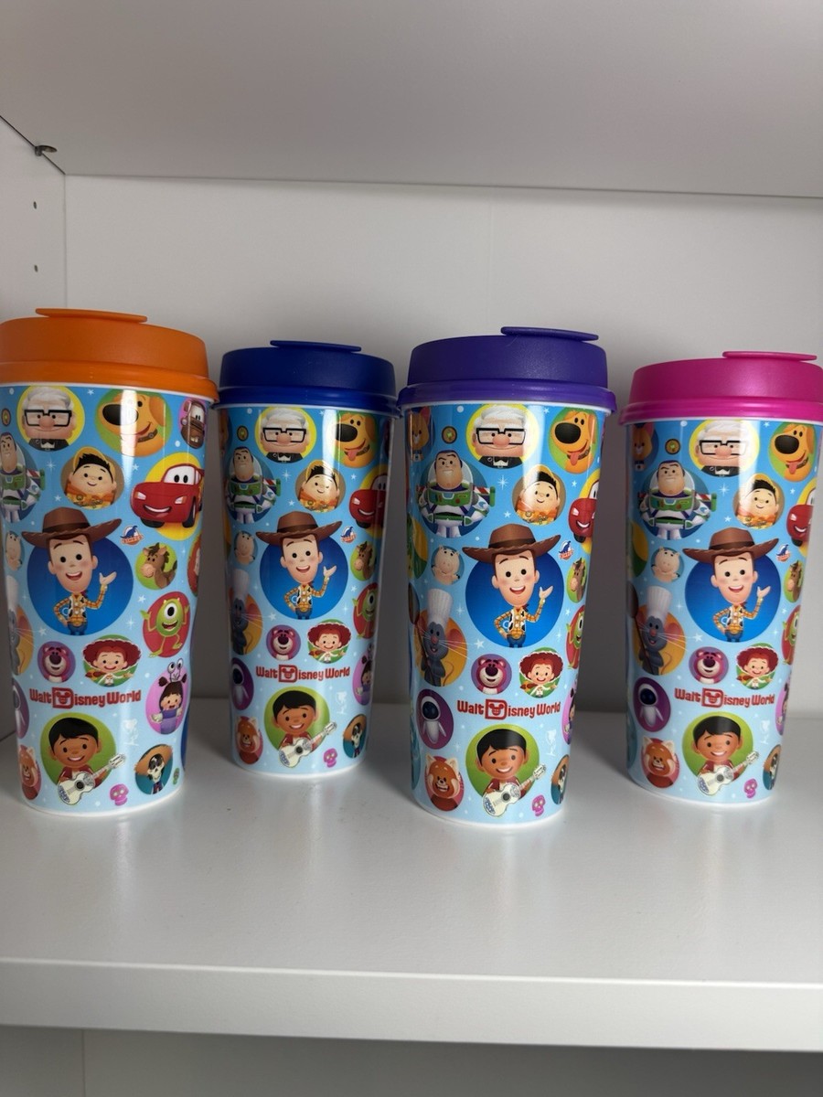 Disney - kkmr 2026 Disney Parks Resort Reusable Refillable 16OZ Mugs Pixar Lid