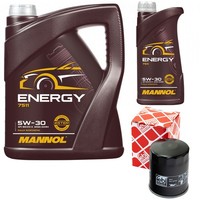 MotoröL Set 5W-30 API SN/CH-4 6 Liter + ÖLfilter FüR Nissan Opel Vectra B 1.7