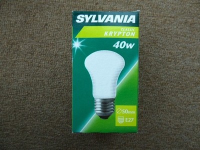 Sylvania Kryptonlampe E27, 40W, opalweiß