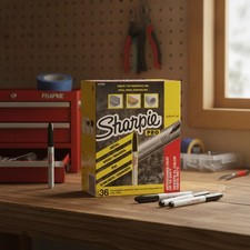 Sharpie Industrial Permanent Markers 36 Count Black Fine Tip Heat Resistant