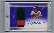 Rod Carew 2017 Topps #DCAR-RC Definitive Relic On Card Auto 5/5