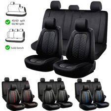 Thickened Cloth Car Seat Covers Full Set 5-seats Front Rear Protector For Toyota Thickened Cloth Car Seat Covers Full Set 5-seats Front Rear Protector For Toyota