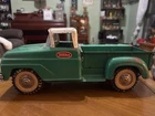 1960’s Tonka Sportsman Pickup Truck with Green Body, White roof & Topper