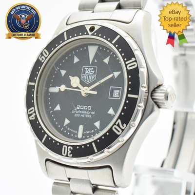 美品 HEUER ホイヤー 973.015 TAG HEUER ブラック TAG Heuer 2000 Men's Black Watch - 973.015 for sale online | eBay