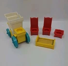 Vintage Little People #993 Play Family Castle Accessories 5 Piece Lot