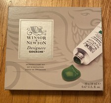 New Set 10 WINSOR  NEWTON DESIGNERS GOUACHE INTRODUCTORY 14 ml TUBES