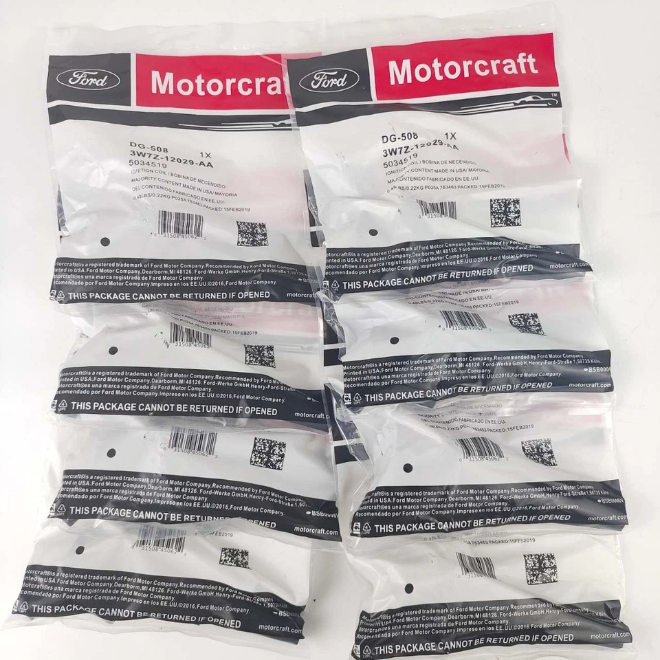 8pcs NEW Motorcraft Ignition Coil DG508 &Spark Plug SP479 For Ford F150 4.6 5.4L - Изображение 3 из 4