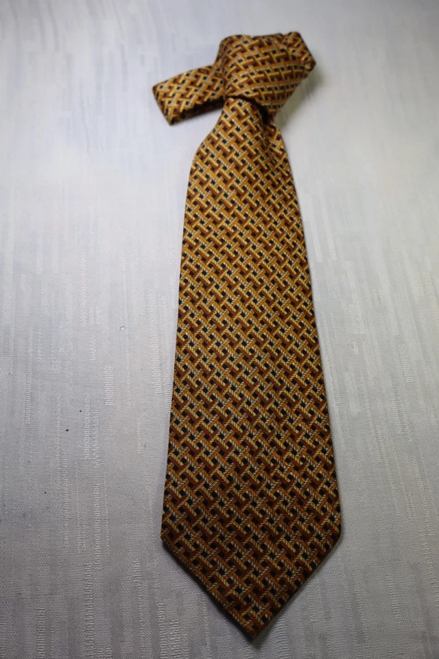 Corbata de seda Cerruti 1881 hecha en Francia clásica vintage Foto 4 de 4