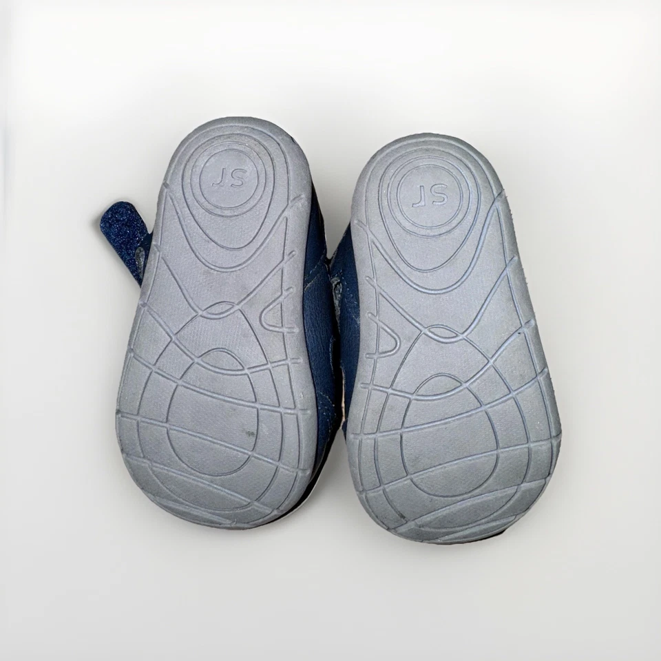 Sandálias infantis Otis Munchkin bebê meninos 3m Stride Rite azul marinho - Imagem 3 de 4