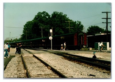 Vintage 1990s View of Southeastern RR Museum Train Original Photo (5 X 3.5in)