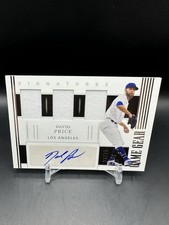 David Price 2021 National Treasures Triple Relic Auto /25 Los Angeles Dodgers SP
