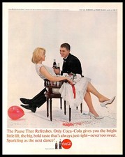 1963 Coca Cola Beverage Vintage PRINT AD Lifestyle Refreshment