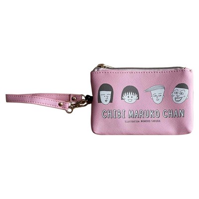 Chibi Maruko-chan Pass Case with Reel Maruko Face