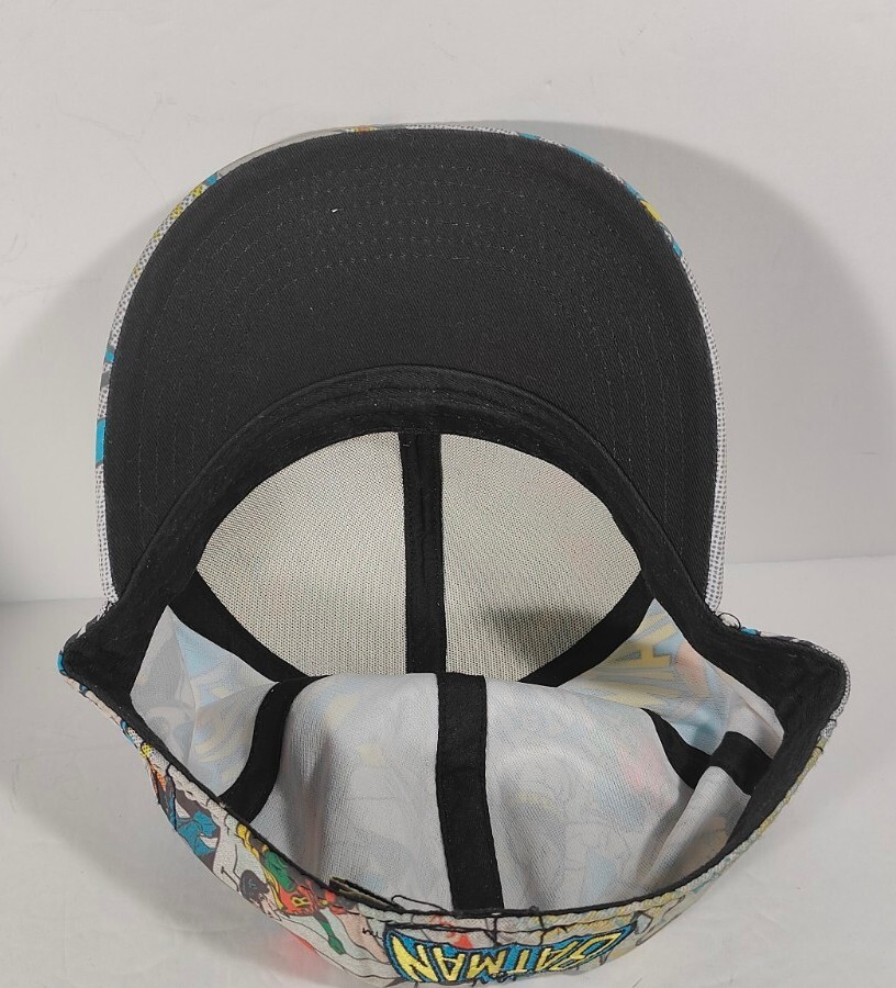 DC Batman multi Comic Scenes Cap Fitted Hat 7 1/4… - image 6