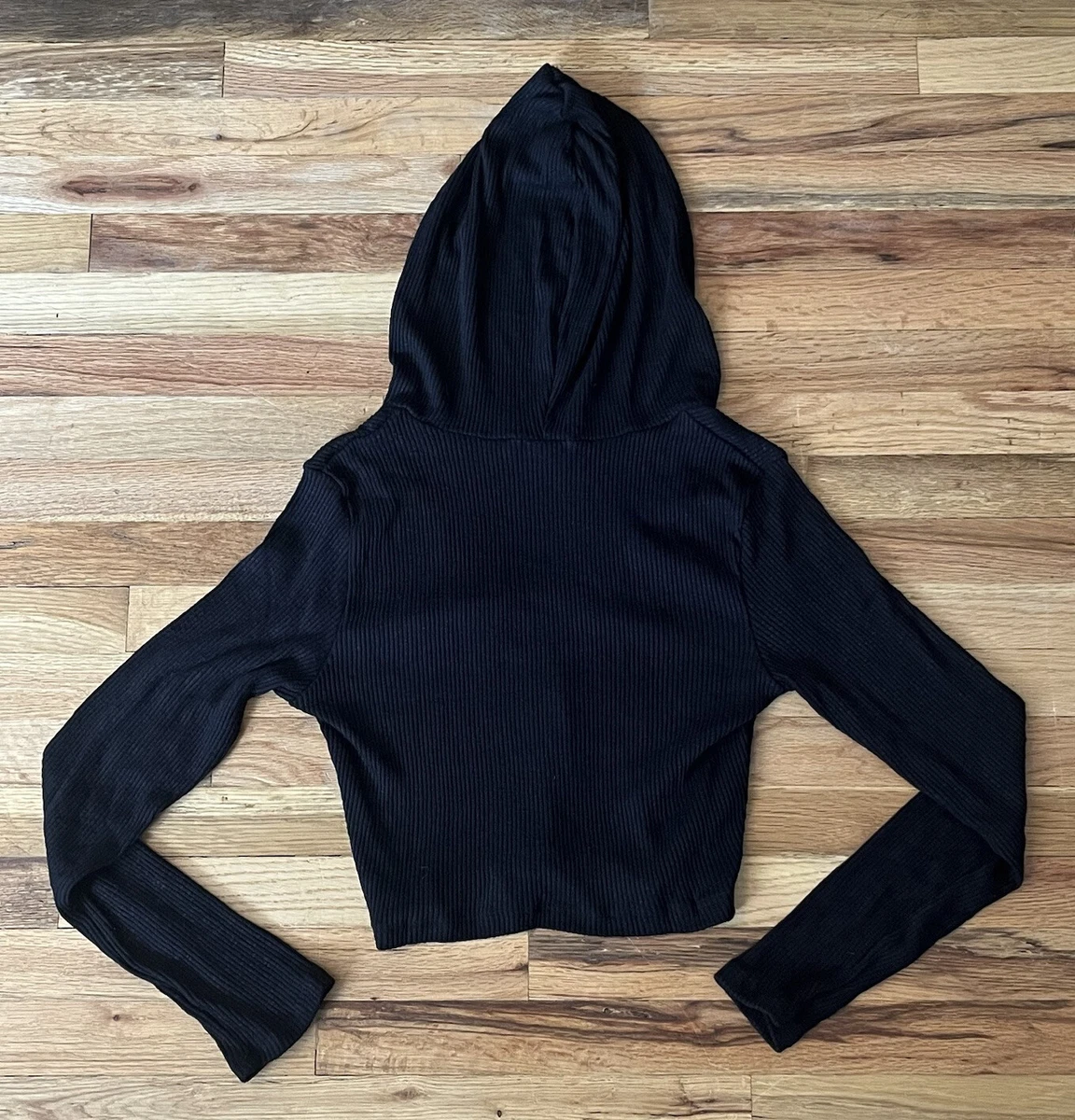 Fashion Nova NWT wanderlust Black Knit Long Sleeve Hoodie Women's XL | eBay